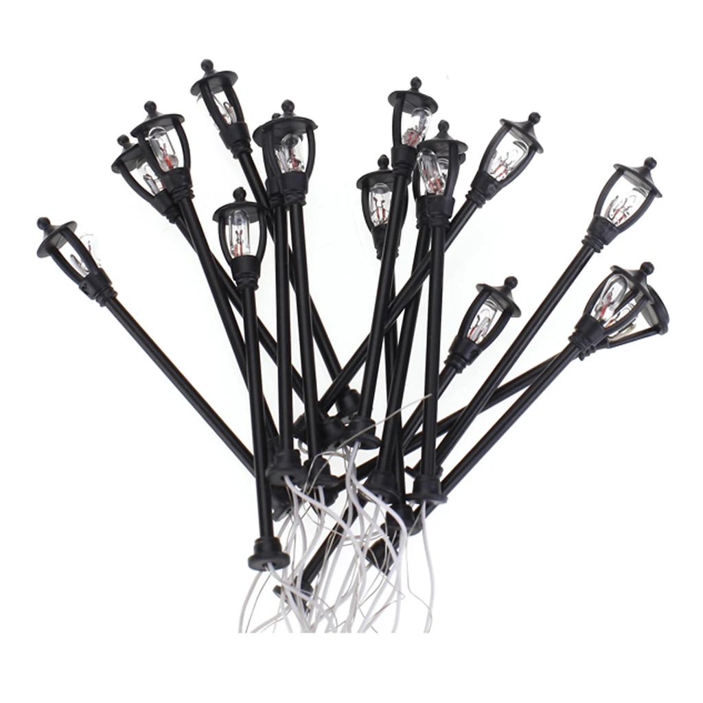 Single Head Garden Lamppost Lamp 20pcs 1/100 Model Layout