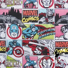 140 см ширина ткань Мстители хлопок ткань простые комиксы ткань швейный материал Diy лоскутное домашнее платье одежда