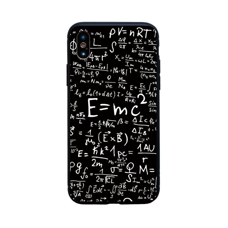 Символ математика, наука, физика, формулы, мягкий чехол для iphone 11 Pro Max 5S, чехол для iphone 7 8 plus 6 6s X XS Max XR, чехол для телефона - Цвет: B Soft Emc2