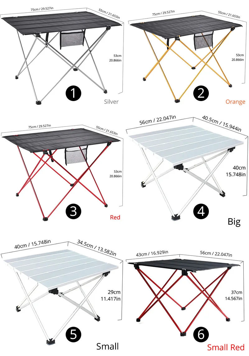 Портативный раскладной алюминиевый стол для пикника и кемпинга, походный стол, складная сумка для кемпинга