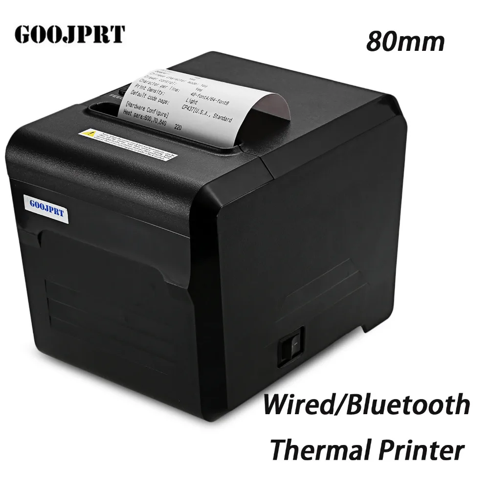 GOOJPRT JP80A Bluetooth Thermal Printer 80mm with USB Serial Port for