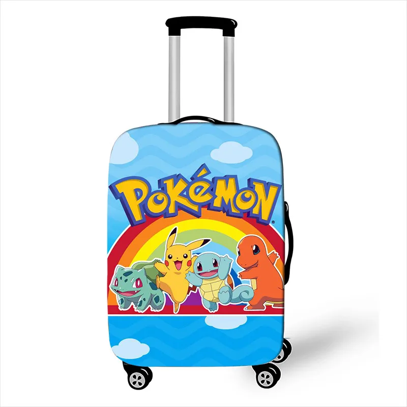 Чехол для багажа с рисунком покемона Пикачу/бульбазавра/EEVEE, чехол для путешествий, эластичный чехол на колесиках, чехол для багажа, чехол, чехлы - Цвет: pxtcwxjl04