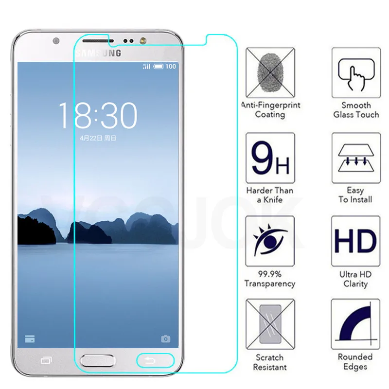 

Premium Tempered Glass on the For Samsung Galaxy A3 A5 A7 J3 J5 J7 2015 2016 2017 A6 A8 Plus 2018 Screen Protective Glass Film