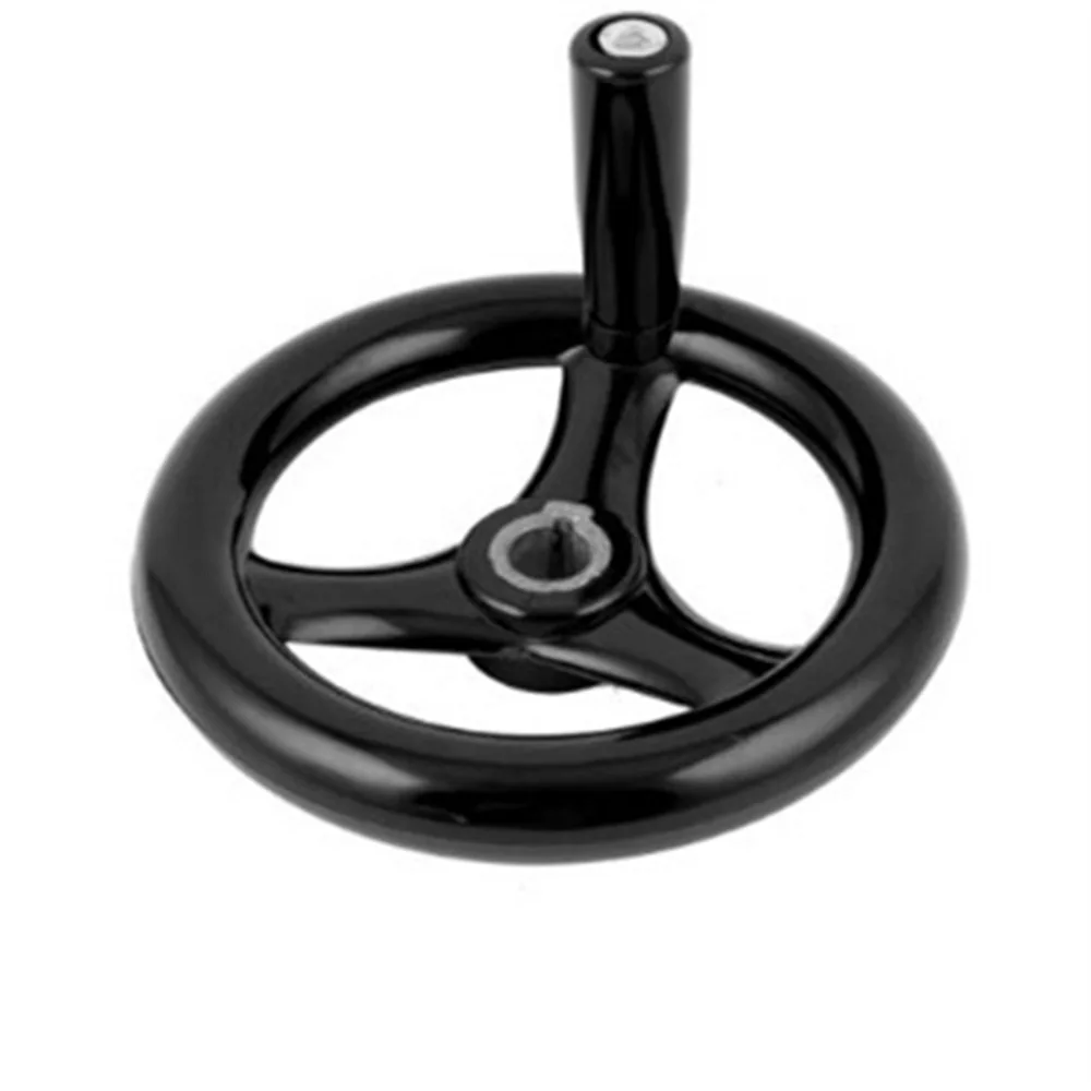 1 Pc M16mm x 160mm 3 Spoked Milling Machine Hand Wheel w Revolving