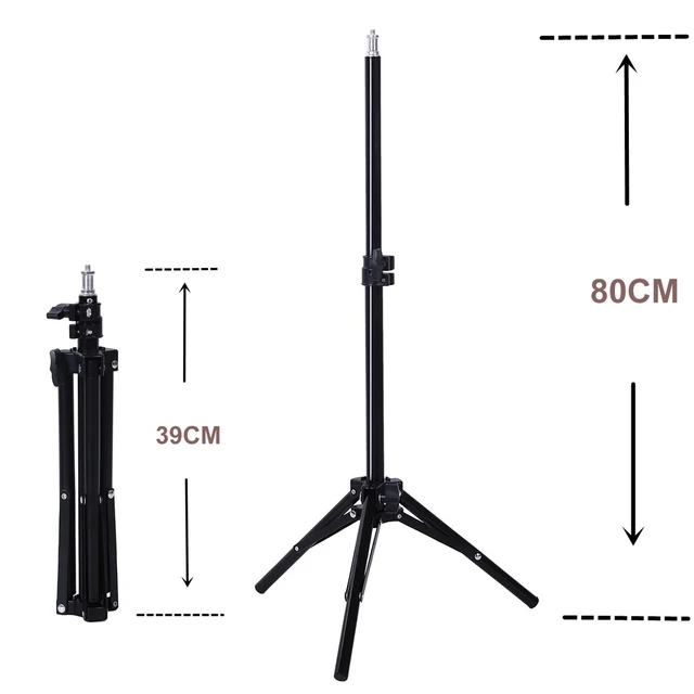 Aluminum Tripod with 3 Way Folding Photography Light Holders Flash