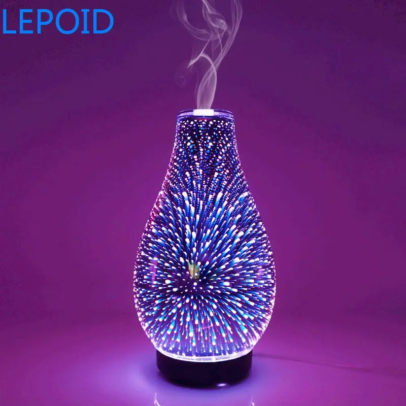 

LEPOID Air Humidifier Essential Oil Diffuser Aromatherapy LED Lamp Electric Aroma Diffuser Mist Maker 100ml