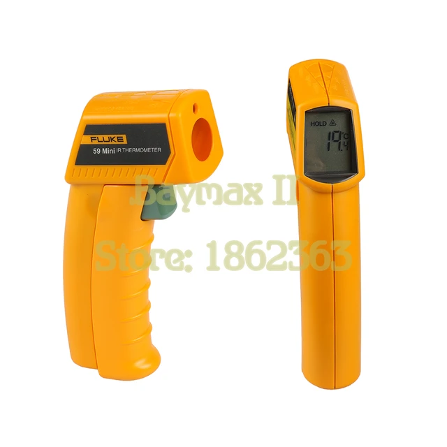 Fluke 59 Mini IR Thermometer Laser Infrared Digital Display High Precision  Handheld Tester Temperature Gun