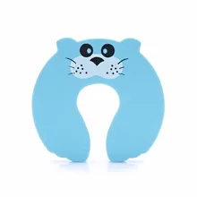 Новинка, горячая новинка, 5 шт., Детские глушители с рисунками животных из мультфильмов, Стопорная дверная пробка, держатель, замок, защита для пальцев