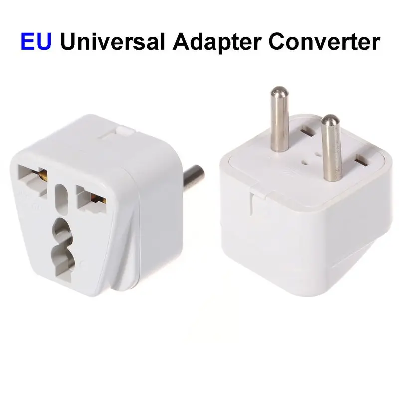 200pcs High Quality US AU UK To EU Plug Adapter European Universal AC Travel Power Adapter
