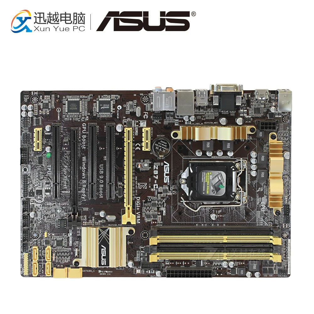 

Asus Z87-C Desktop Motherboard Z87 Socket LGA 1150 i7 i5 i3 DDR3 32G SATA3 USB3.0 ATX