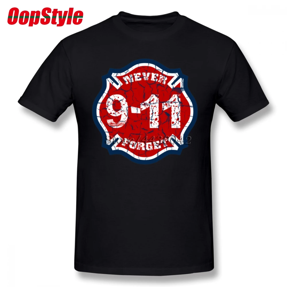 Never Forget 911 футболка для мужчин дропшиппинг летняя хлопковая с коротким рукавом