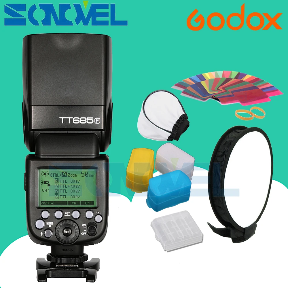 Вспышка Godox TT685F в наличии для камеры Fujifilm высокоскоростная TTL HSS GN60 1/8000S 2 4G Fuji X-Pro2/1