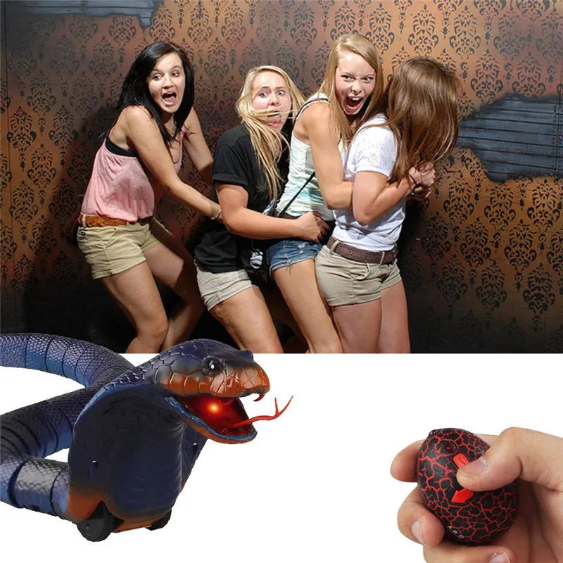 

Novelty Electronic Remote Control Snake cobra Animal Trick Terrifying Mischief Toy Creative Gifts