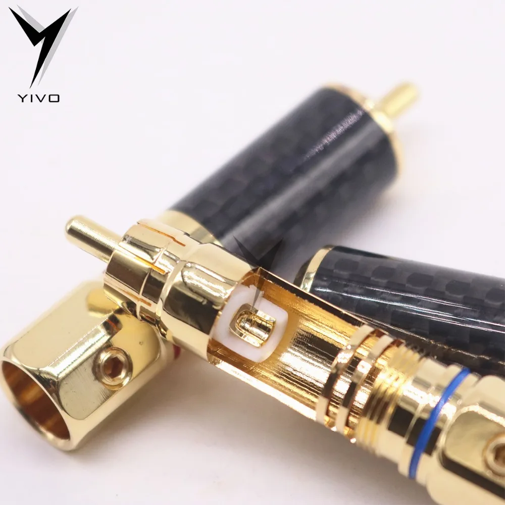 8 шт. YIVO высококачественный Hi Fi самодельный позолоченный из углеродного волокна