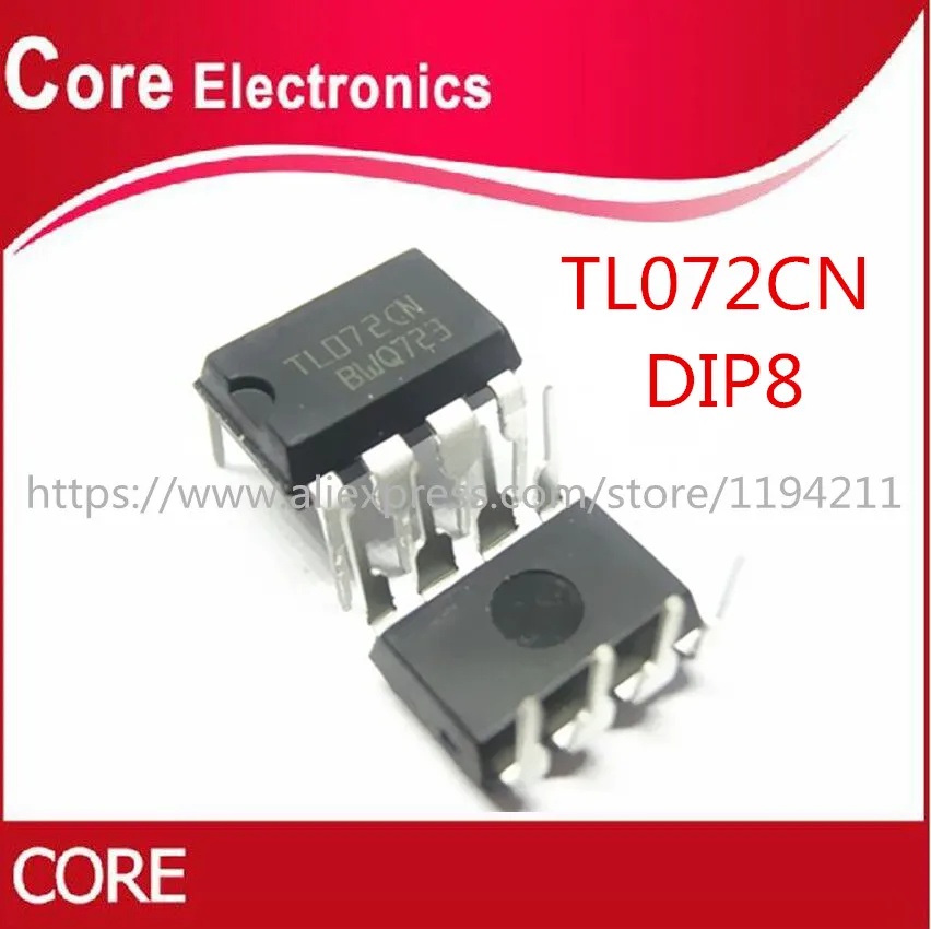 200 шт. TL072CP DIP8 TL072 DIP TL072CN оригинальный IC | Электронные компоненты и принадлежности