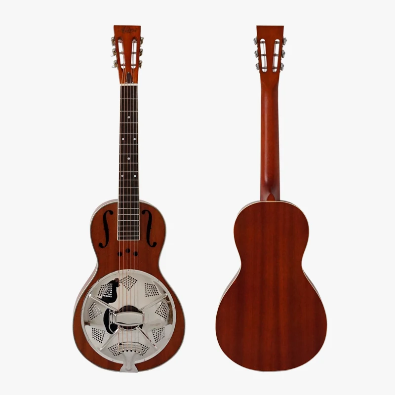 

Aiersi Brand Wholesale price Mahogany Parlour Resonator travel Guitar guitar TRG-03
