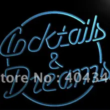 LK098-коктейли и сны, бар, пивное вино, пивной бар, световая вывеска, домашний декор, ремесла