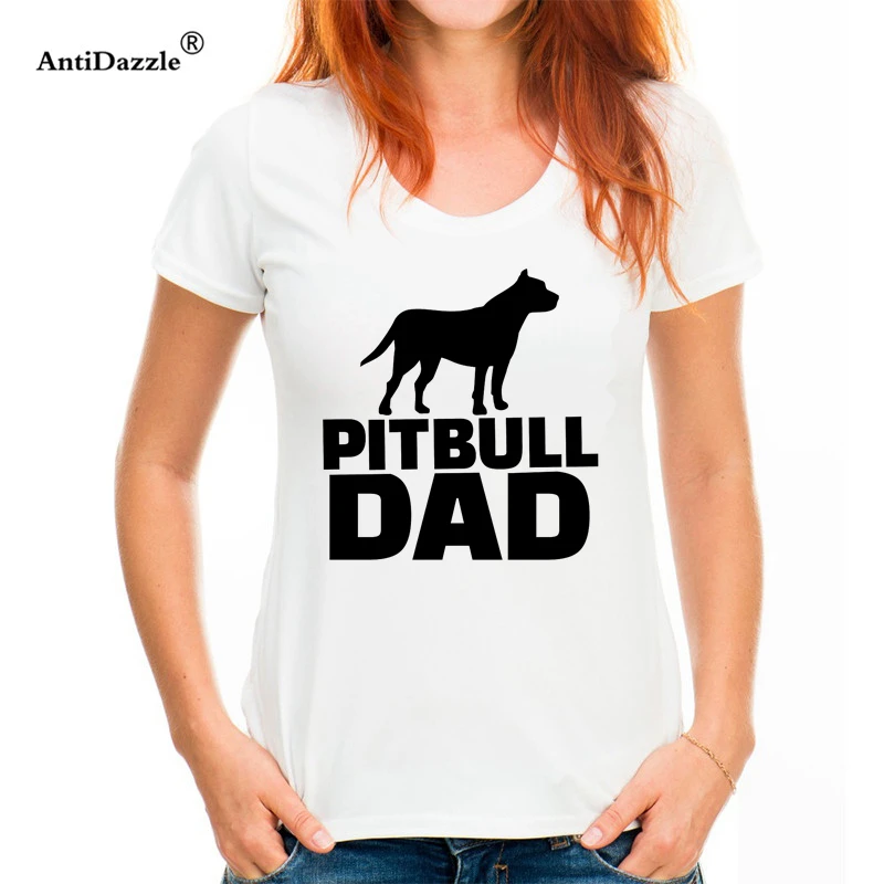 Pitbull Собаки Футболка Для женщин Печать на Рубашки для мальчиков Harajuku высокое