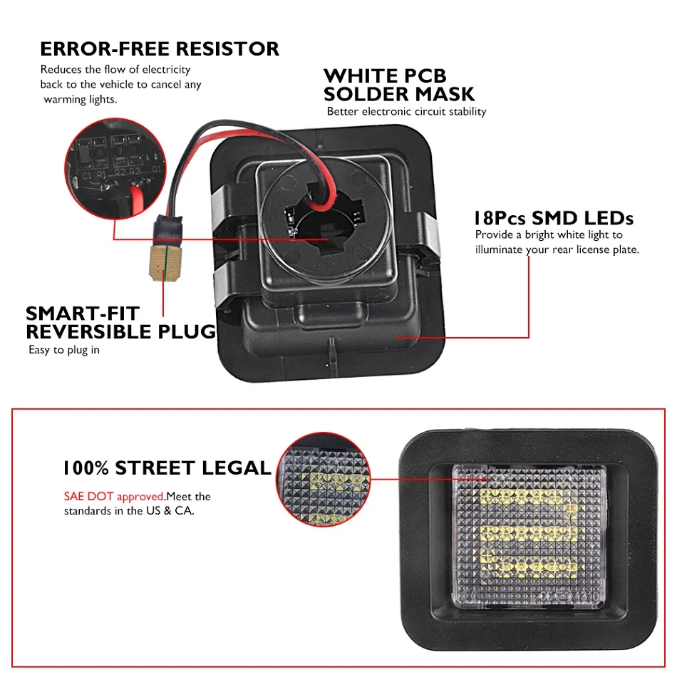 Ford F-150 Led License Plate lights (4)
