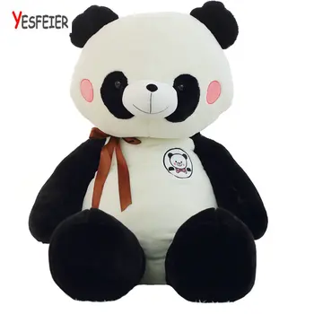 

60/90cm Cartoon Animal Toy panda plush pillow soft panda horse cushion plush toys New style doll