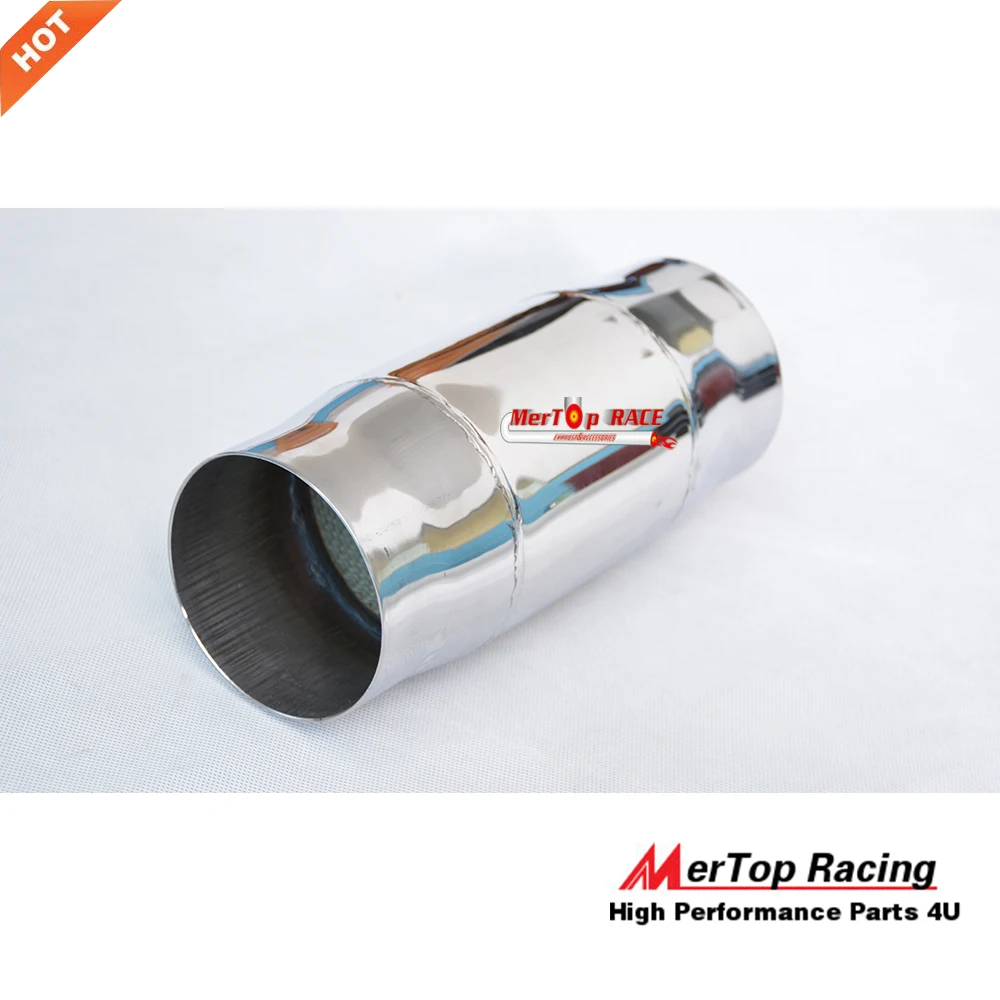 MerTop Racing 3,5 ''(89 мм) 230 мм длиной 100 ячеек CPSI CPI металлический сердечник Sport Cat конвертер корпус из нержавеющей стали