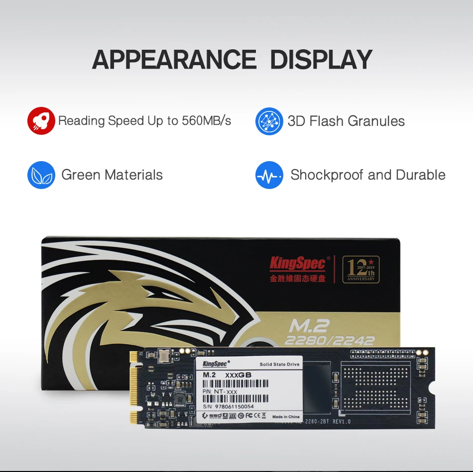KingSpec M.2 SSD 240 ГБ 22*80 мм Внутренний SATA сигнала NGFF 2280 M2 SSD 480 ГБ 960 ГБ жесткий диск для ноутбука/Тетрадь/настольного ПК/ПК