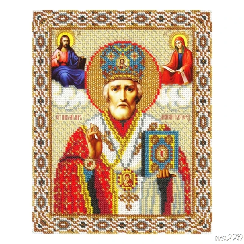 

5D Diy Diamond Painting Religion Icon of Saint Diamond Mosaic Handicraft Rhinestones Embroidery Cross Stitch W15 Drop Ship