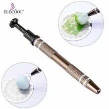 ELECOOL 1 шт. Маникюр Saver хлопок коготь Чистый Nail шаблон Нержавеющая сталь Коготь Инструмент для ногтей штамповка Плиты Nail Книги по искусству инструмент комплект