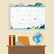 365 дней настенный бумажный календарь офисная школа ежедневный планировщик заметки большая учеба новогодний план график 43*58 см