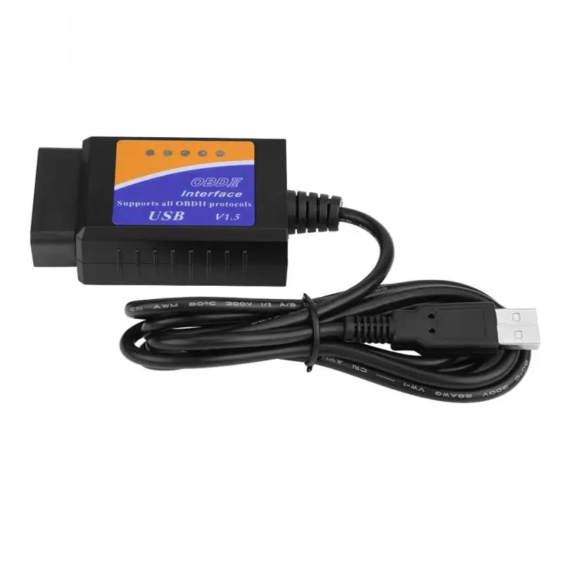 Автомобильный USB разъем V1.5 OBD2 Диагностический Кабель интерфейсный сканер для Benz