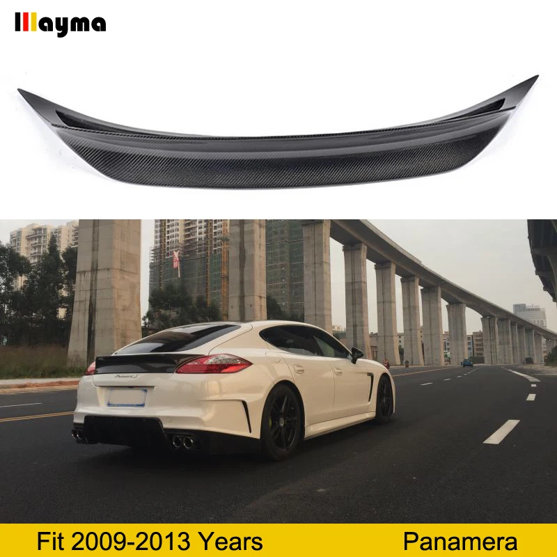 

Vorsteinernr style Carbon Fiber rear trunk spoiler For Porsche Panamera 4 S 3.6L 2009-2013 year Turbo 4.8T GTS car spoiler Wing