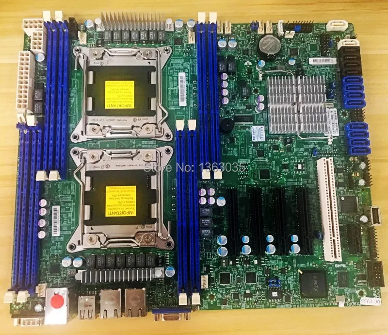DHL EMS free shipping X9DRL 3F server motherboard SAS C602 LGA 2011