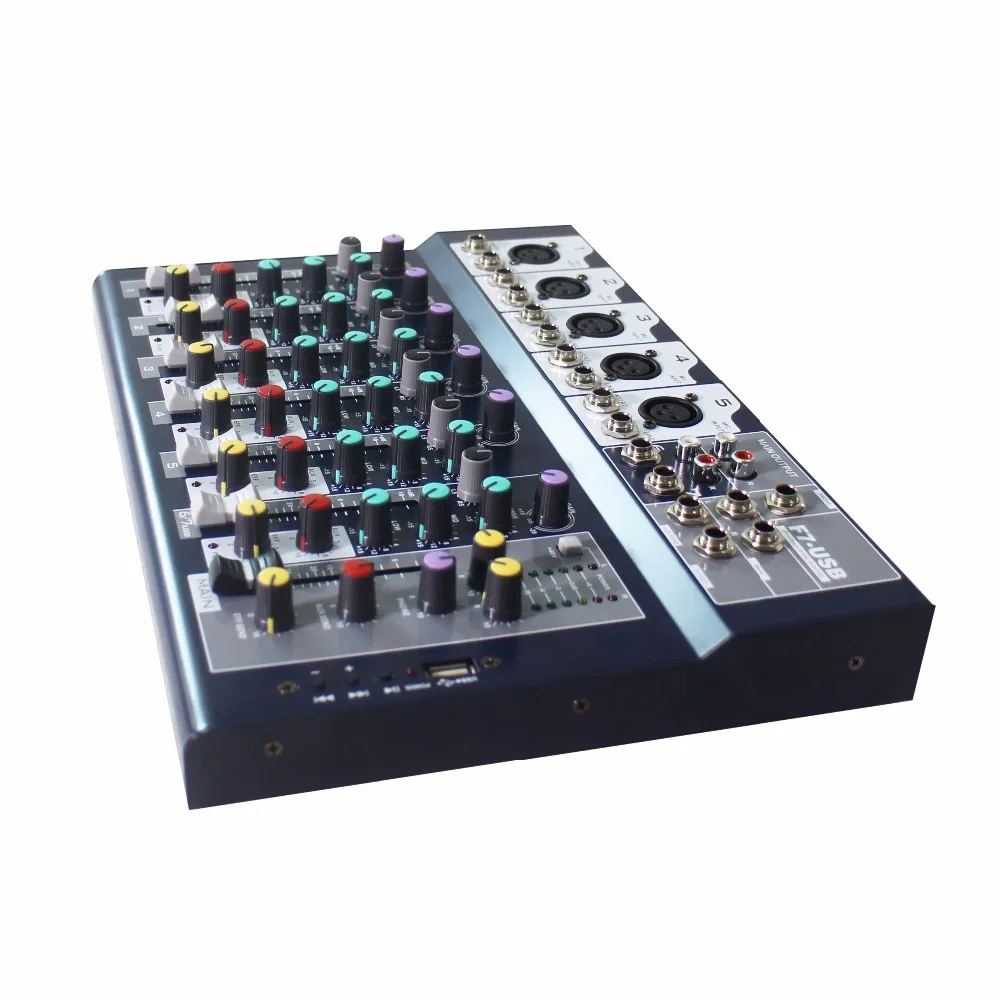 Music studio mixing console 7-channel Analog audio