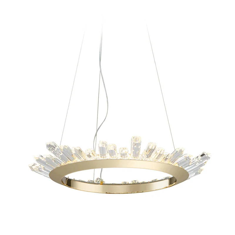 

Ditoon Postmodern Led Pendant Light Living Room Lighting Dining Room Metal Lamp Design Crystal Decor Luminaire Gold Luster