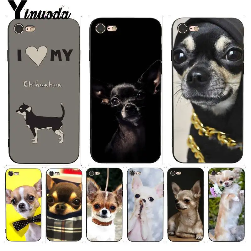 

Yinuoda I Love My Chihuahua Original Ultra Thin Cartoon Phone Case for iPhone 7 6 X 6S 6plus 7plus 8 8Plus X 5 5S XS XR XSMAX