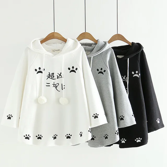 Kawaii Cat Ear Poncho 5