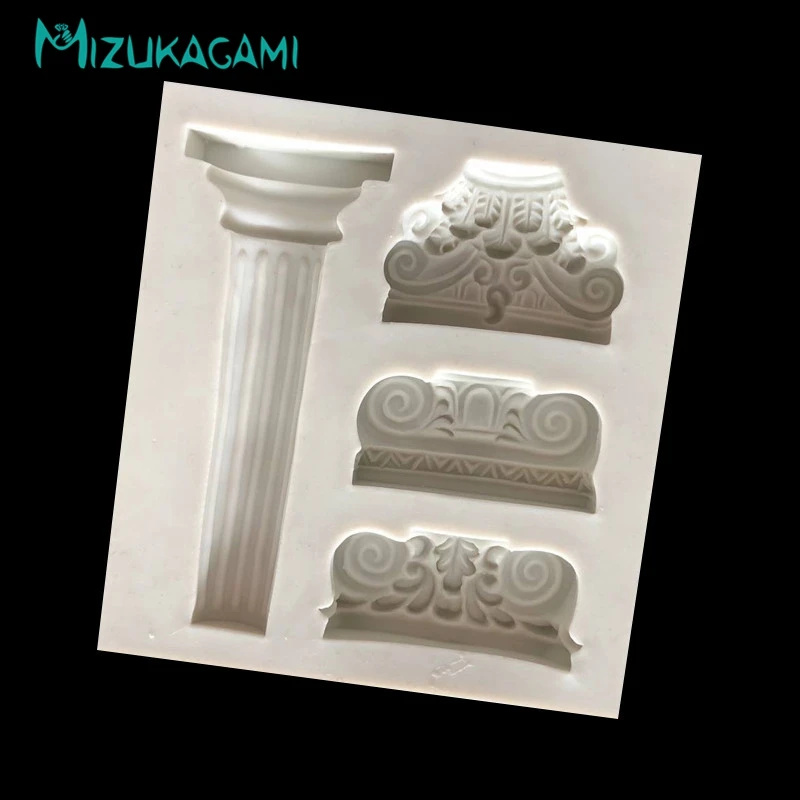 

Retro-Roman Column Sugar Silica Mold Cake Decoration Architecture Retro-Roman Column Chocolate Mould