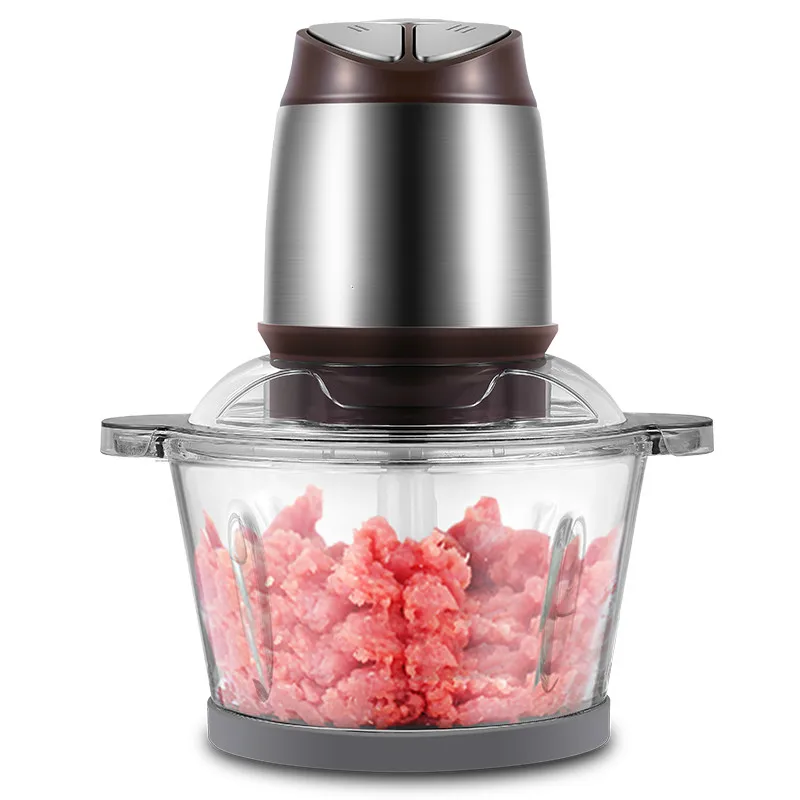 Meat Grinders USES an electric grinder to churn into large volumes and stir minced vegetables
