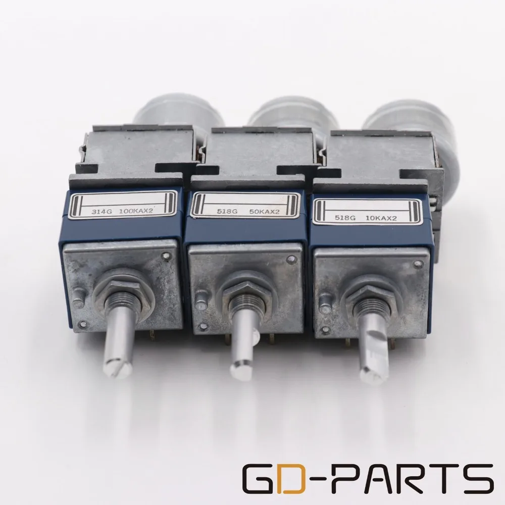 Двойной 2*10K 2*50K 2*100K стерео ALPS RK27 механизированный ...