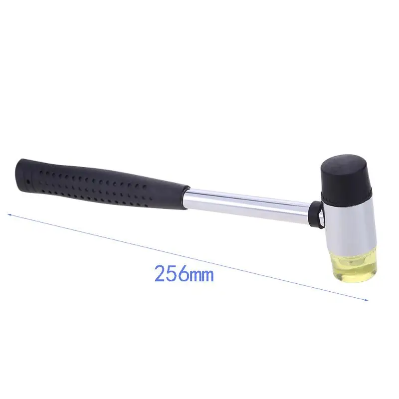 Ударопрочный резиновый молоток 10 ''черный Пластик покрытием Grip двойной резиновый молоток практические ручной установки инструмент защиты