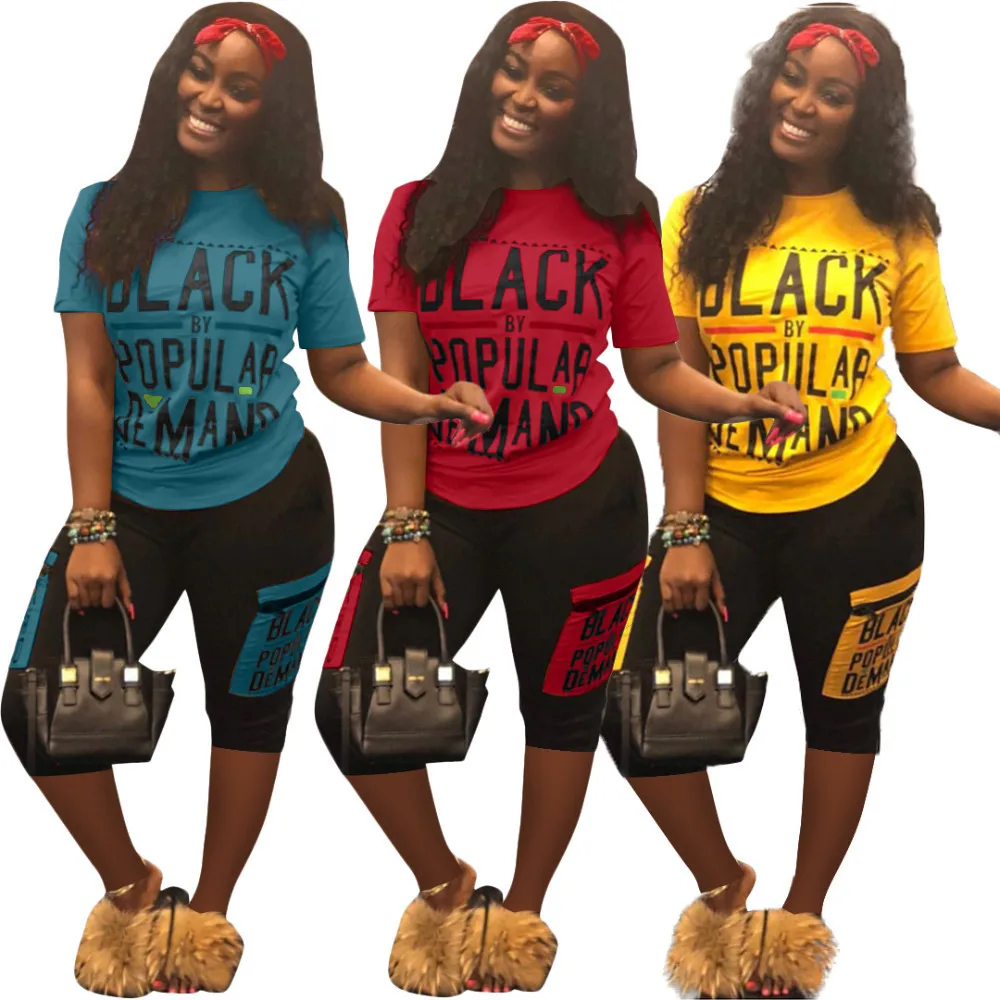 

Women Tracksuit Letters Print Shorts Outfits Plus Size 2 Two Piece Set Tops And Shorts Pants Suits Casual Matching Ensemble