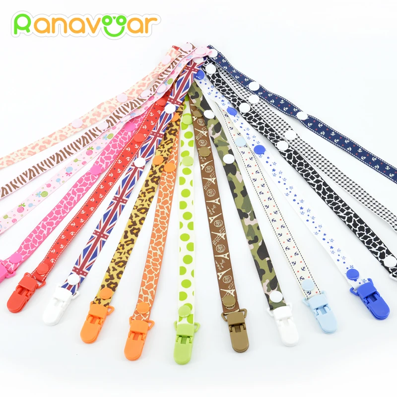 font b Baby b font Pacifier Clip Chain for soothers Ribbon Chupetas funny Soother dummy