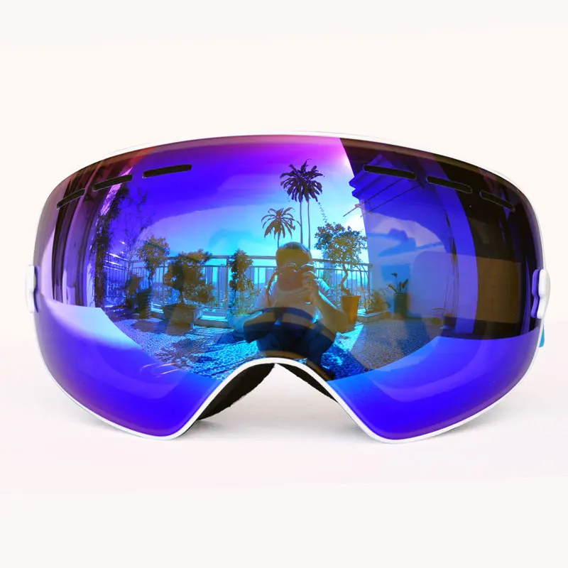 GOG-3100 Double layers UV400 anti-fog polarized ski goggles for men women big ski mask glasses for skiing helmet snow snowboard