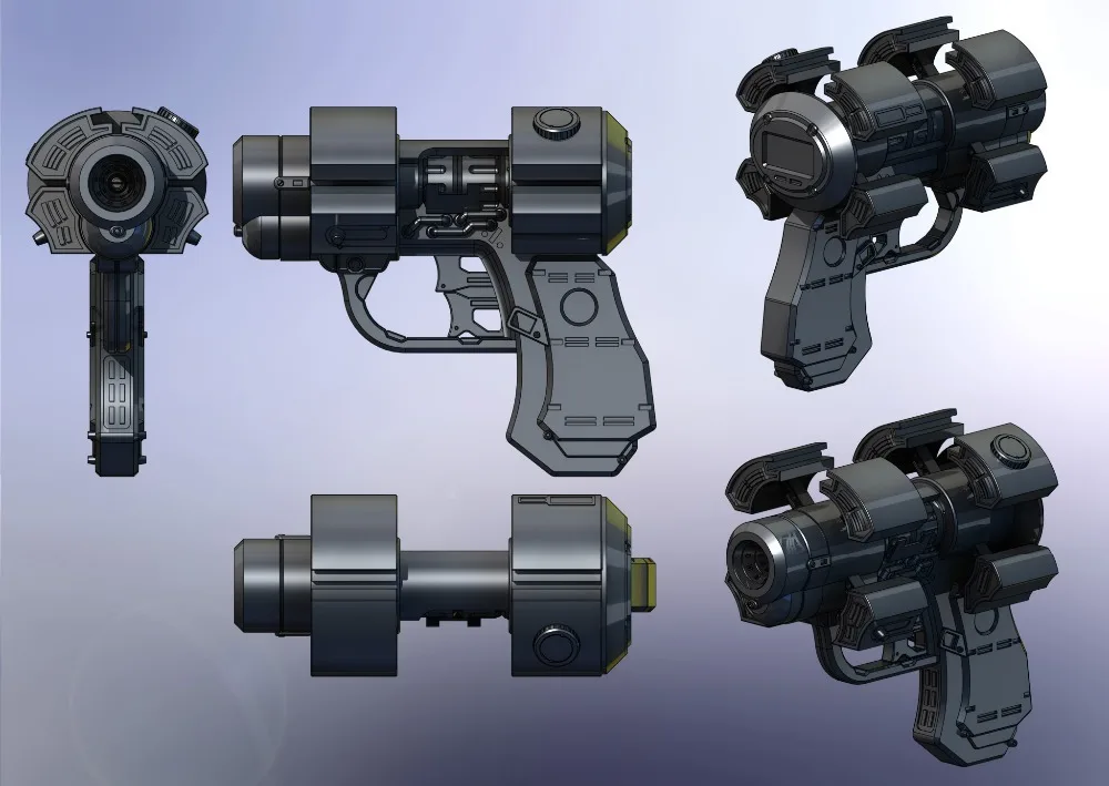 Gantz X модель пистолета масштаб 1: 1 DIY Ручная работа бумажная игрушка Повседневная