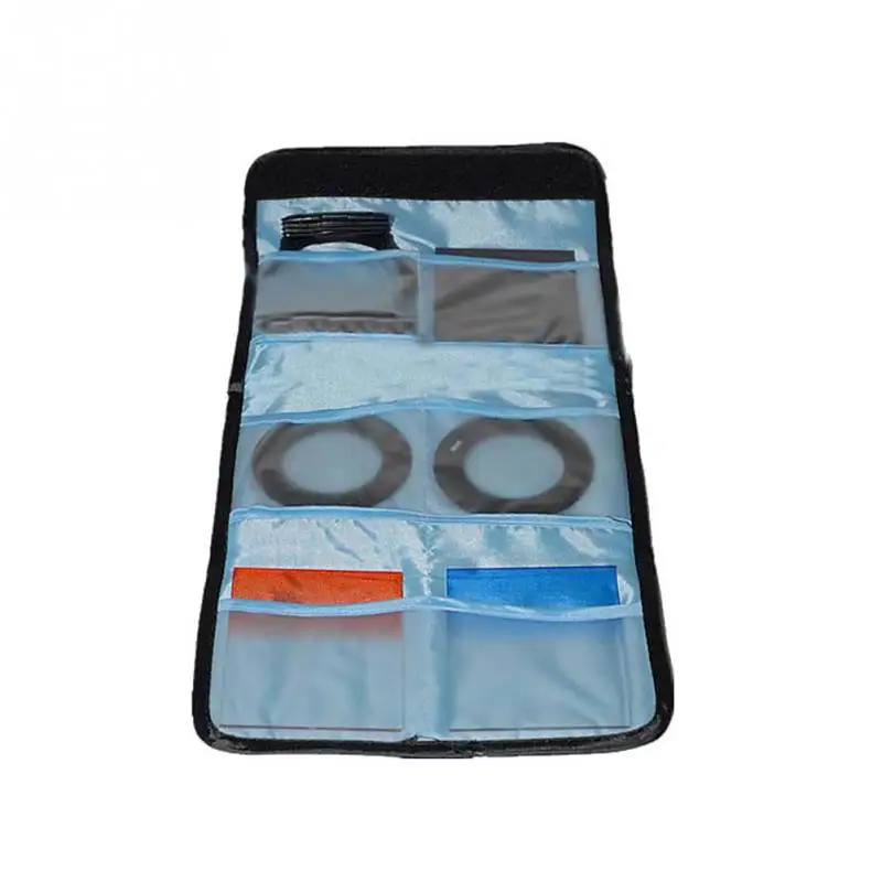 Camera Lens Filter Wallet Case 6Pockets Filter Bag For 37mm 82mm UV CPL Cokin P Series Square