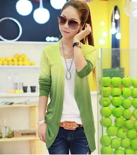 2014 Hotshop Sweaters Women Open Stitch Sweet Candy Color Crochet Knit Top Thin Blouse Sweater Cardigan |