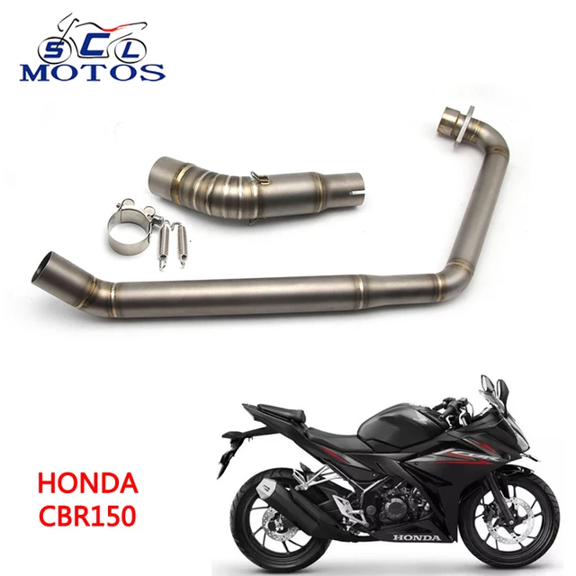 Sclmotos Motorcycle Pipe Exhaust Cbr150 Modified Front Middle Link