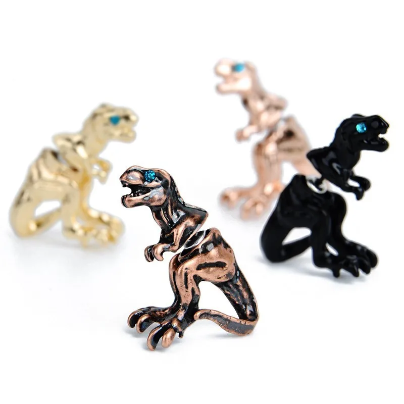 

Personality Dinosaur Earrings Punk Gothic Dragon Ear Clip Cuff Stud Earring for Women New Fashion Brincos Aretes Women