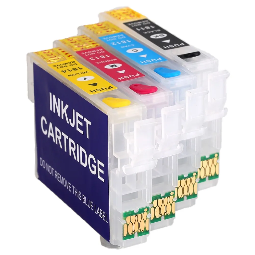 

T1811XL T1815XL Refillable ink cartridge For Epson XP-325 XP-322 XP-425 XP-422 XP-225 printers ink with Newest Upgraded Chips
