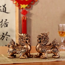 Лаки для Храбрый ретро украшения Бизнес подарки ремесел фэн-шуй офиса благоприятный подарок